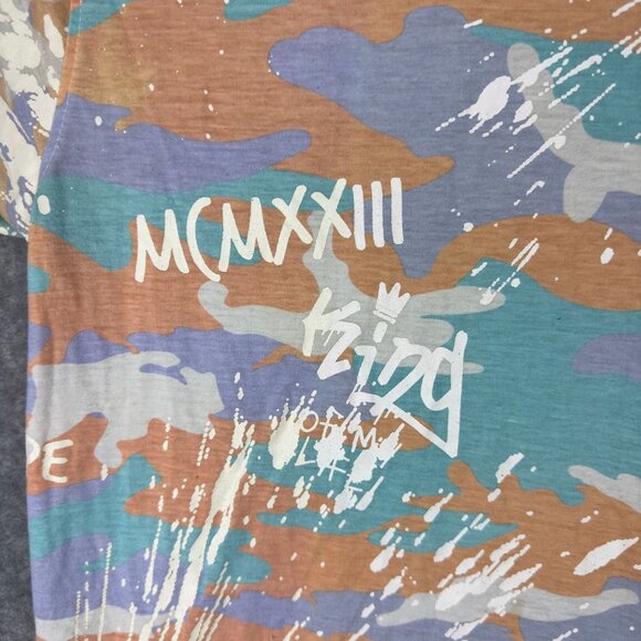 RED APE T-Shirt Adults L Graffiti-Style Paint Splatter Graphic Sequin Bling - Picture 4 of 11